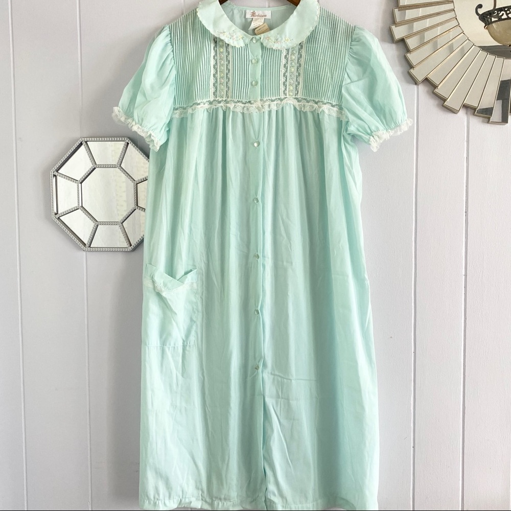 Vintage Blue Lace Barbizon Nightgown